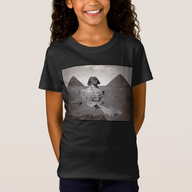 T-Shirt Great Sphinx & Gizeh Pyramides Necropolis Egypte (Devant)