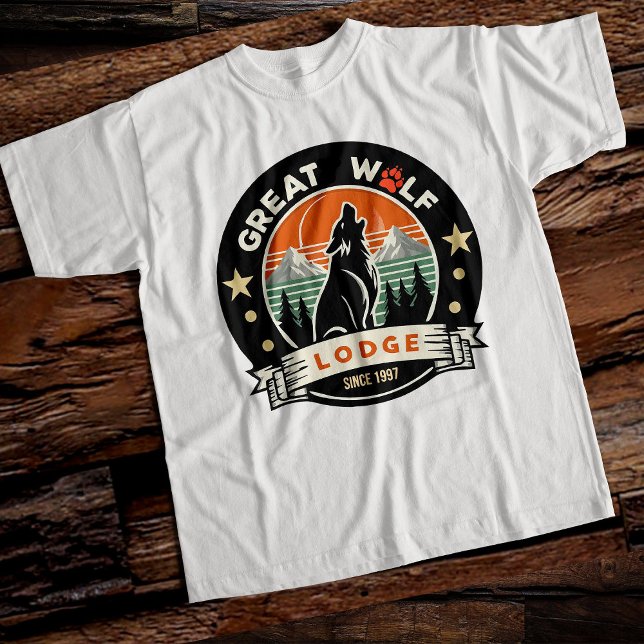T-shirt Great Wolf Spirit - Gras Wilderness Design (Créateur téléchargé)