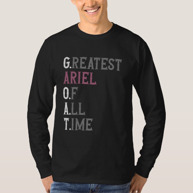 T-shirt Greatest Ariel of all time GOAT Ariel (Devant)