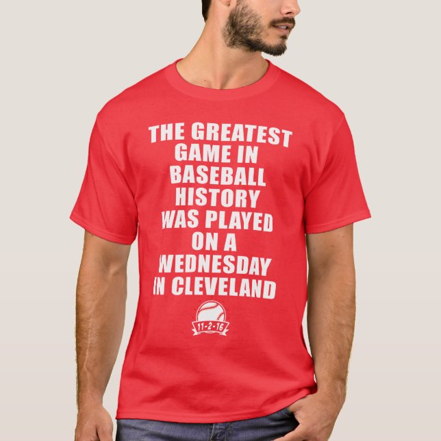 T-shirt Greatest Game In Baseball Was On A Wednesday In bo (Devant)