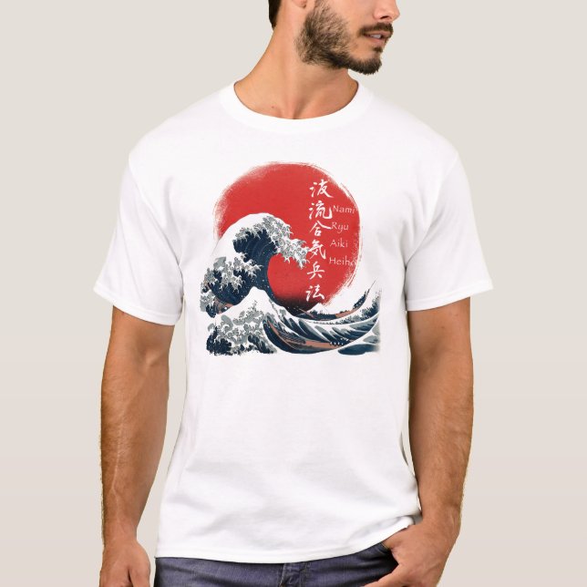T-shirt GreatWaveKanjiLight (Devant)