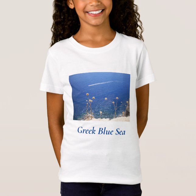T-Shirt Grec Blue Sea Kids (Devant)