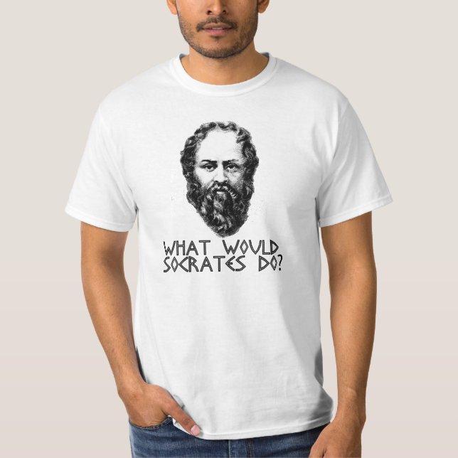 T-shirt grec d'austérité de Socrates (Devant)