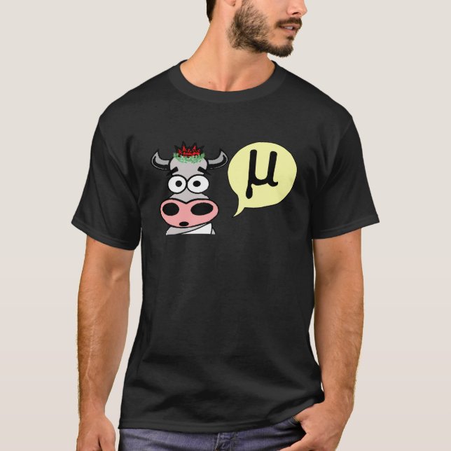 T-shirt grec de vache à MOO (Devant)