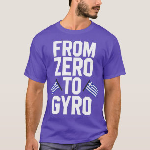 T-shirt Grec Fierté Drôle De Zéro À Gyro Grèce