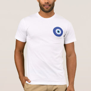 T-shirt Grec Mal Eye Bleu