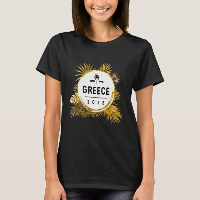 T-shirt Grèce 2023 Voyage d'équipe de voyage (Devant)