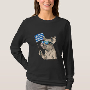 T-shirt Grèce Drapeau Cochon Hellènes Grecque Prière grecq