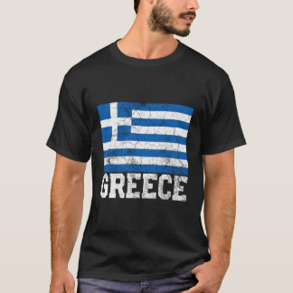 T-shirt Grèce Drapeau Fierté Famille Racines Hommes Nation