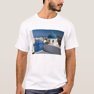 T-shirt Grèce et île grecque de Santorin depuis le