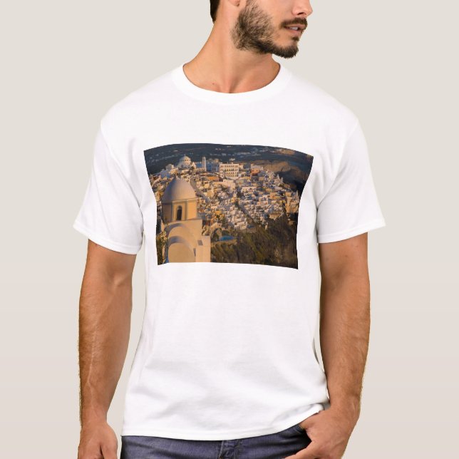 T-shirt Grèce et île grecque de Santorini ville de (Devant)