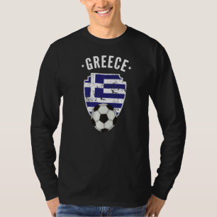 T-shirt Grèce Football Grèce Drapeau Football Grecque Prid