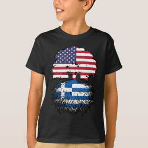 T-shirt Grèce Grèce Grec Amérique États-Unis Amérique