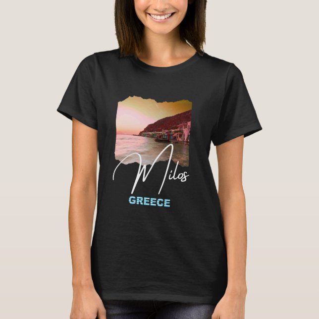 T-shirt Grèce Milos Souvenir Grèce Milos (Devant)