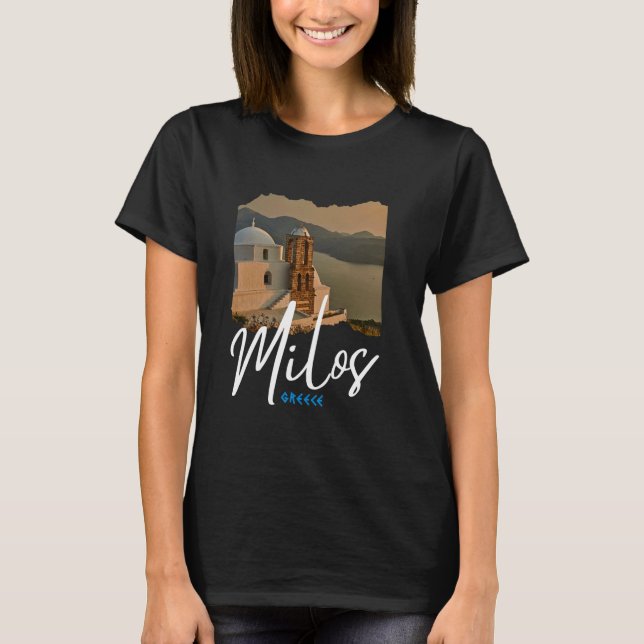 T-shirt Grèce Milos Souvenir Grèce Milos (Devant)