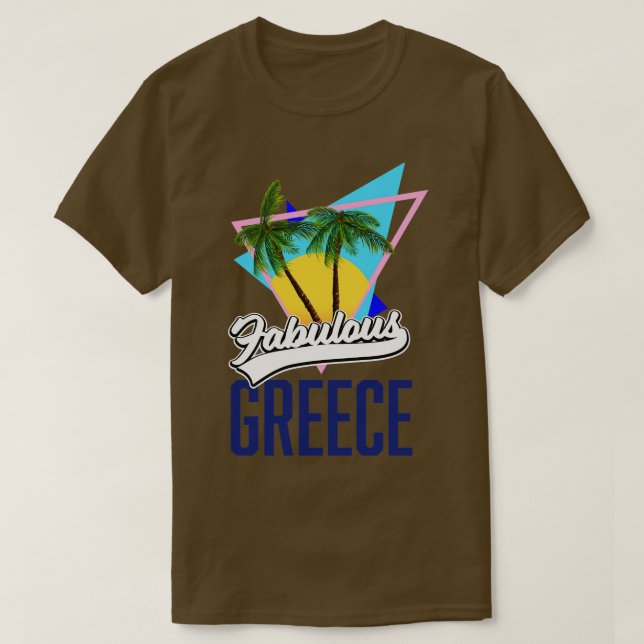 T-shirt Grèce rétro fabuleuse (Design devant)