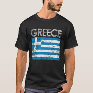 T-shirt Grèce vintage Fierté du drapeau grec