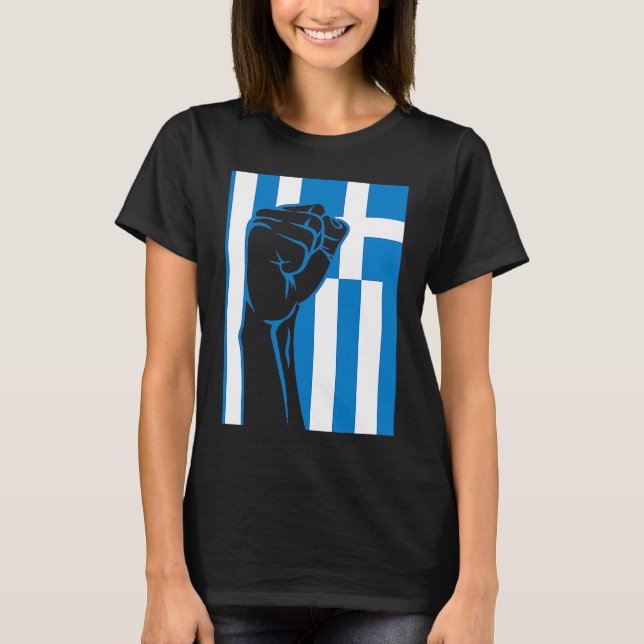 T-shirt Grecque Pride grecque OPA Hellas Grèce drapeau gre (Devant)