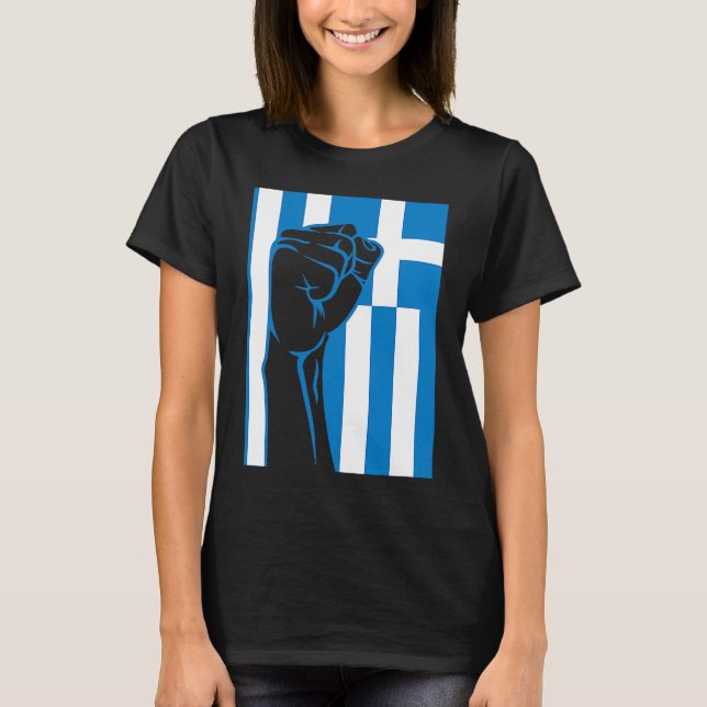 T-shirt Grecque Pride grecque OPA Hellas Grèce drapeau gre (Devant)