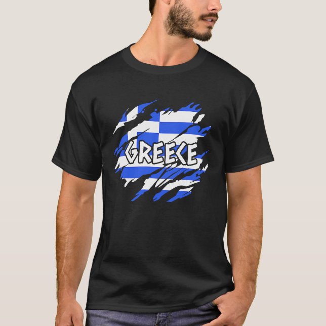 T-shirt Greece Flag (Devant)