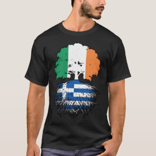 T-shirt Greece Greek Irish Ireland Tree Roots