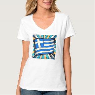 T-shirt Greek flag