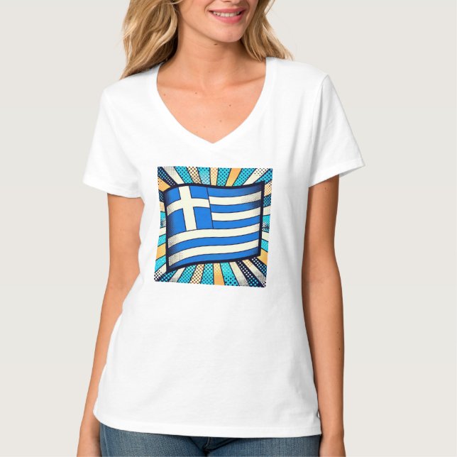 T-shirt Greek flag (Devant)