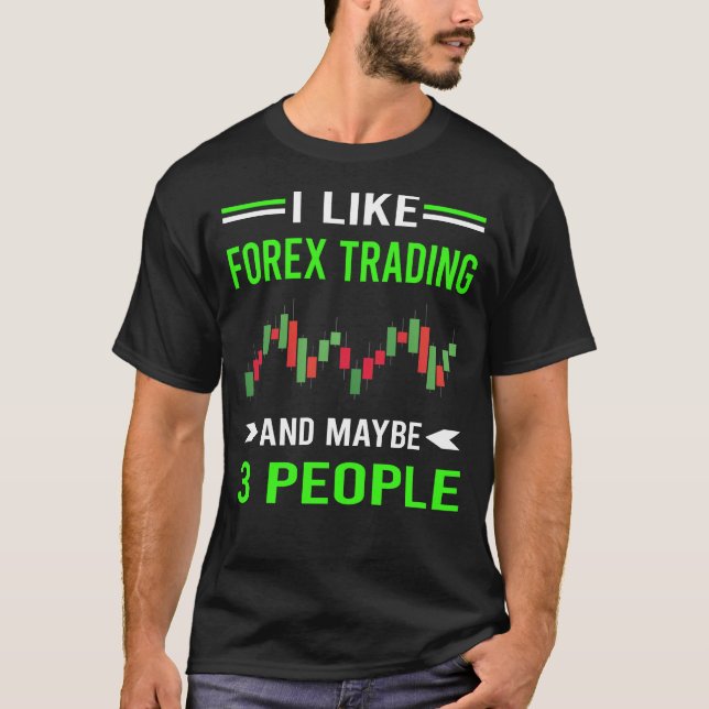 T-shirt Green 3 Personnes Forex Trader (Devant)