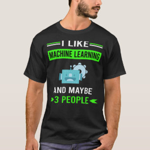 T-shirt Green 3 personnes Machine Learning