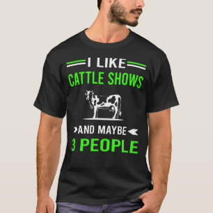T-shirt Green 3 Personnes Spectacle de bétail