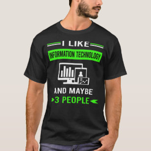 T-shirt Green 3 Personnes Technologies de l'information