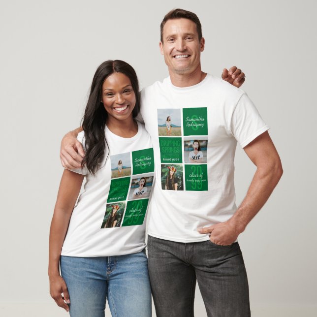 T-shirt Green 3 Photo Fun Boxes Année de classe (Unisexe)