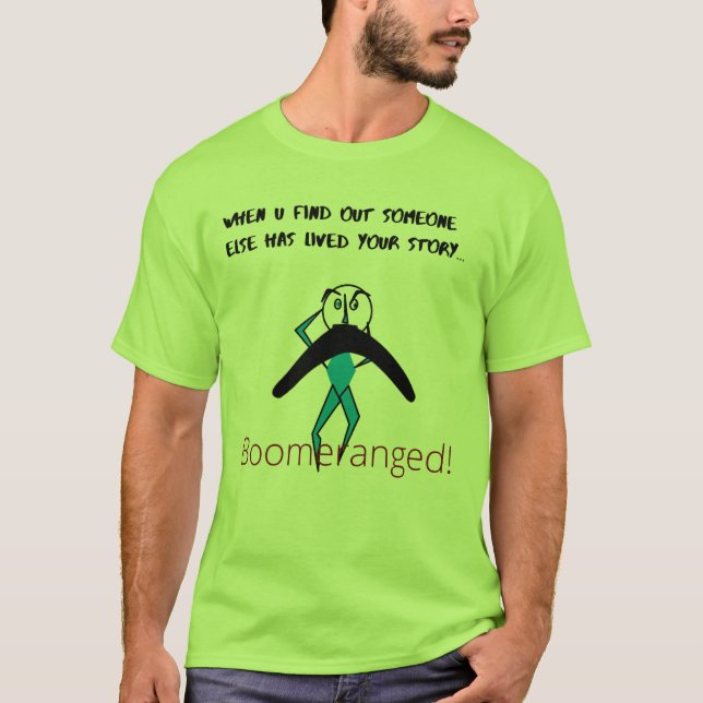 T-shirt Green Basic 'My Story' Boomerangé (Devant)