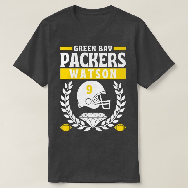 T-shirt Green Bay Packers Christian Watson 9 Edition (Design devant)