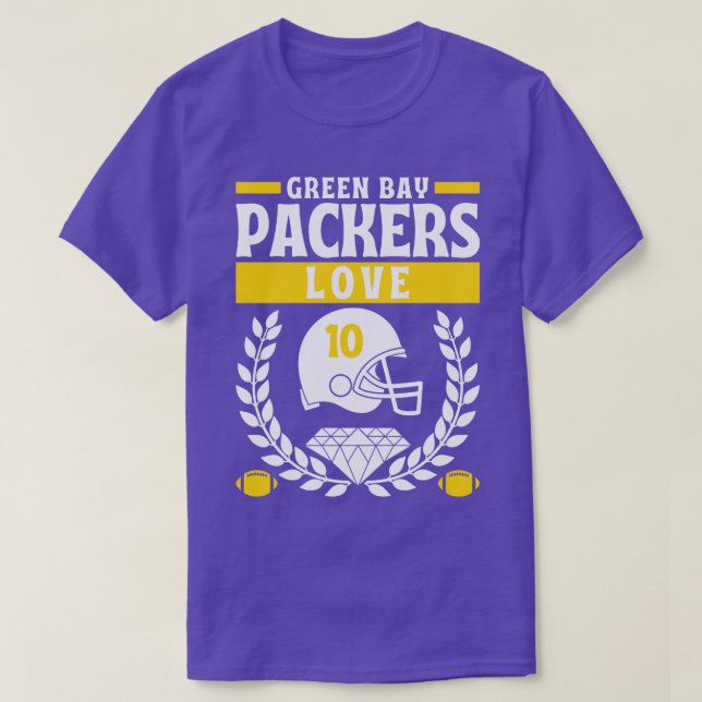 T-shirt Green Bay Packers Love 10 Edition (Design devant)