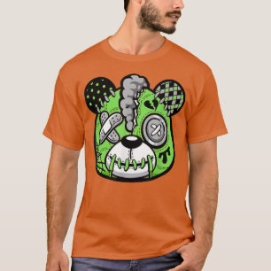 T-shirt Green Bean Bear Graphic 5s Match Basket Tee