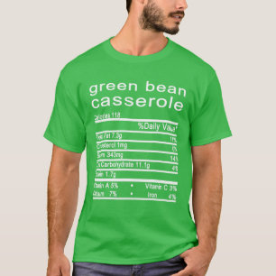 T-shirt Green Bean Casserole Nutrition Facts Étiquette Th