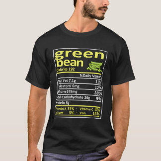 T-shirt Green Bean Nutrition Famille Correspondant Drôle T