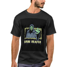 Green Éffrayant Illustration Creative Grim Reaper