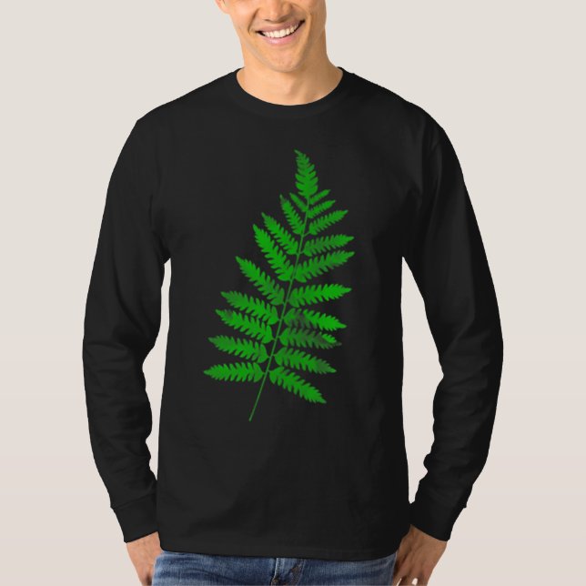 T-shirt Green Fern feuilles J'aime la nature jardin jardin (Devant)