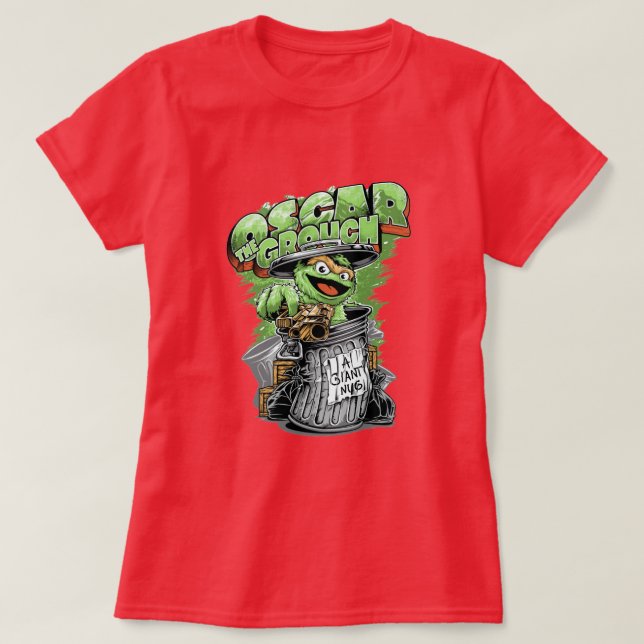 T-shirt Green Garbage Monster  (Design devant)