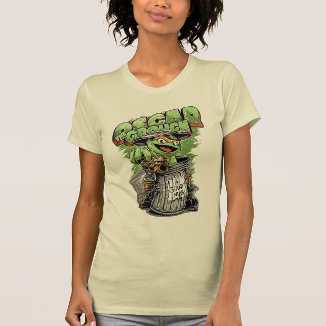 T-shirt Green Garbage Monster  (Devant)