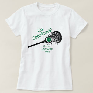 T-shirt Green Go Team Lacrosse Maman