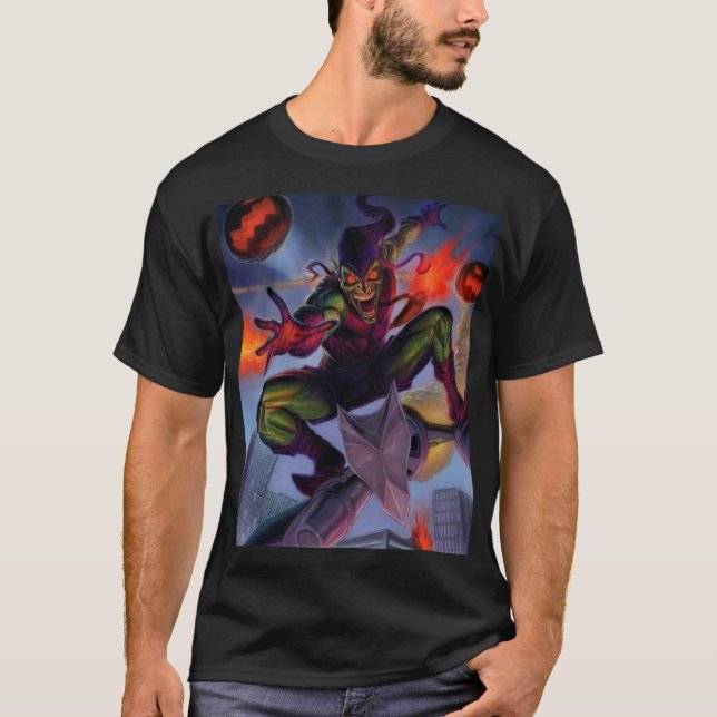 T-shirt Green Goblin – Chaos from Above (Devant)