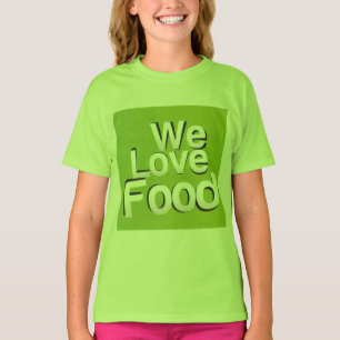 T-shirt Green Grub Club : We Heart Food Design