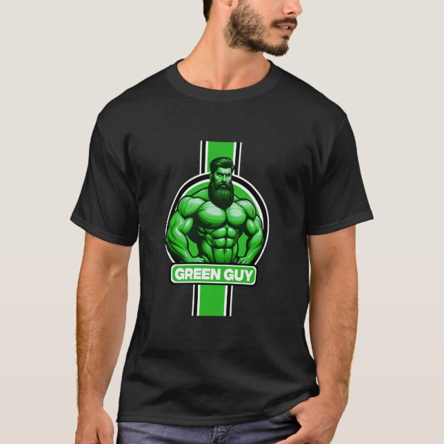 T-shirt Green Guy Art (Devant)