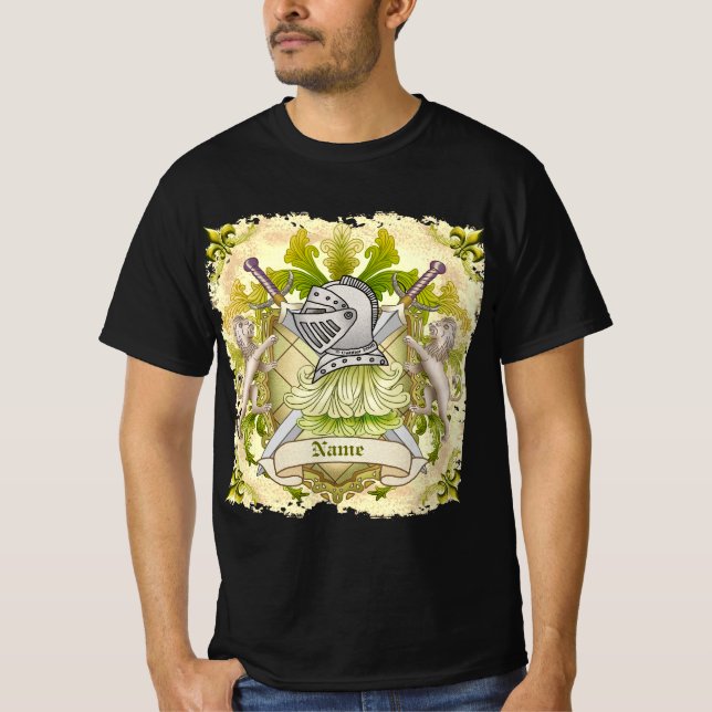 T-shirt Green Knight Family Crest (Devant)