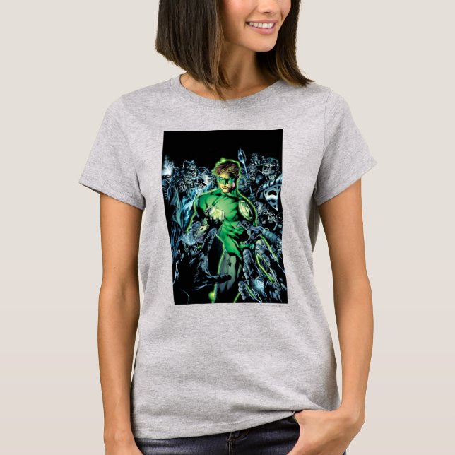 T-shirt Green Lantern Surrounded - Color (Devant)
