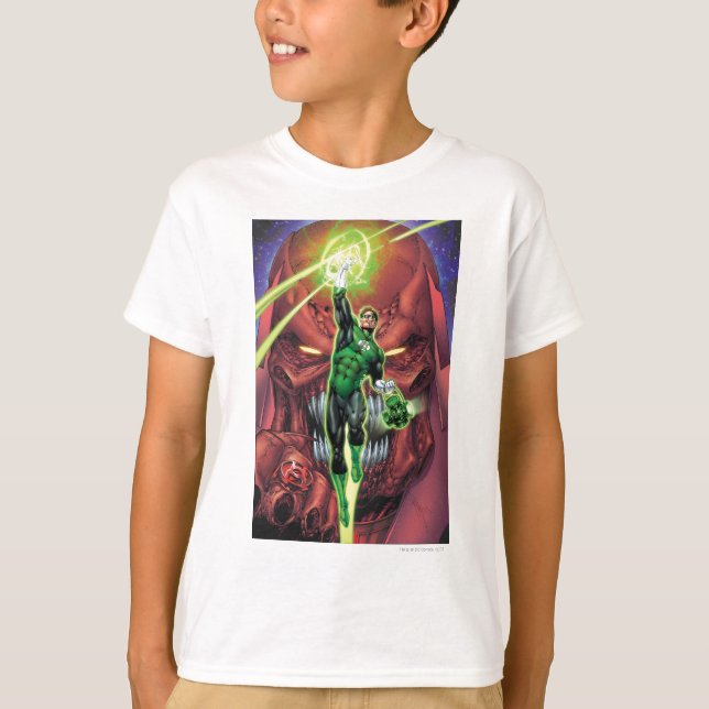 T-shirt Green Lantern with stream of light - Color (Devant)