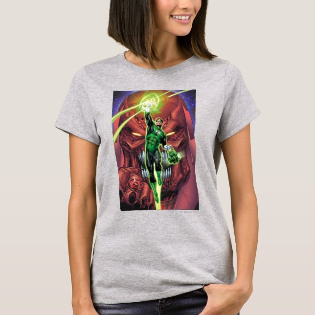 T-shirt Green Lantern with stream of light - Color (Devant)